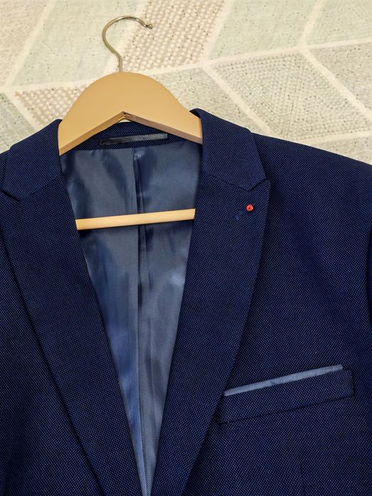 Мужской пиджак Reserved синего цвета XL