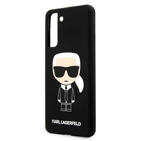 Etui Karl Lagerfeld Silicone Iconic do Galaxy S21+ - Czarny