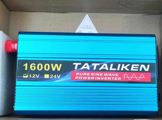 Инвертор 1600 Wt Tataliken. Чистый синус. 12V-220V. Блиц.