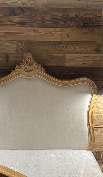 Łóżko dębowe 140 cm , łóżko ludwikowskie , łóżko rustykalne