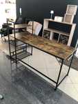 Biurko LOFT Industrialne Czarne Czarne MDF stolik do pracy