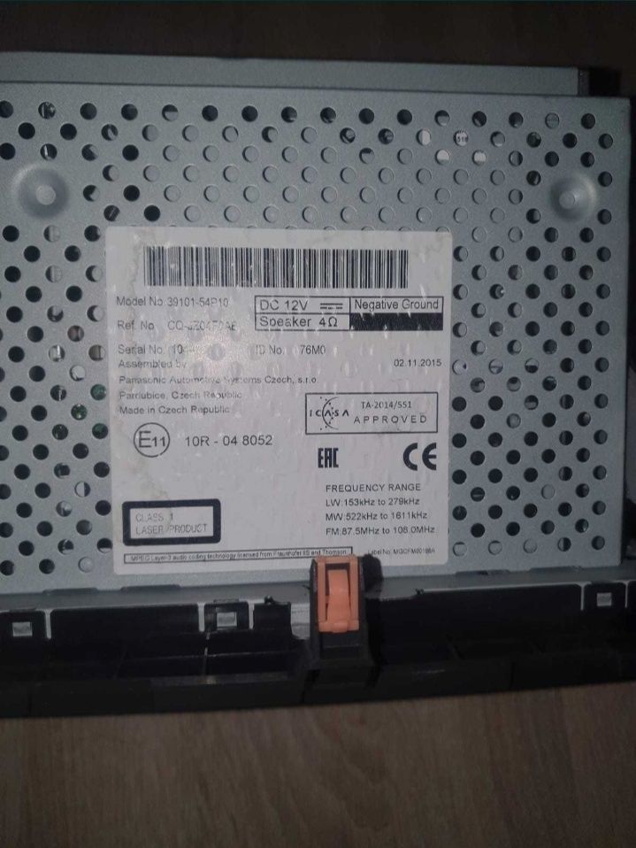 Radio Suzuki Vitara CD39101 Panasonic
