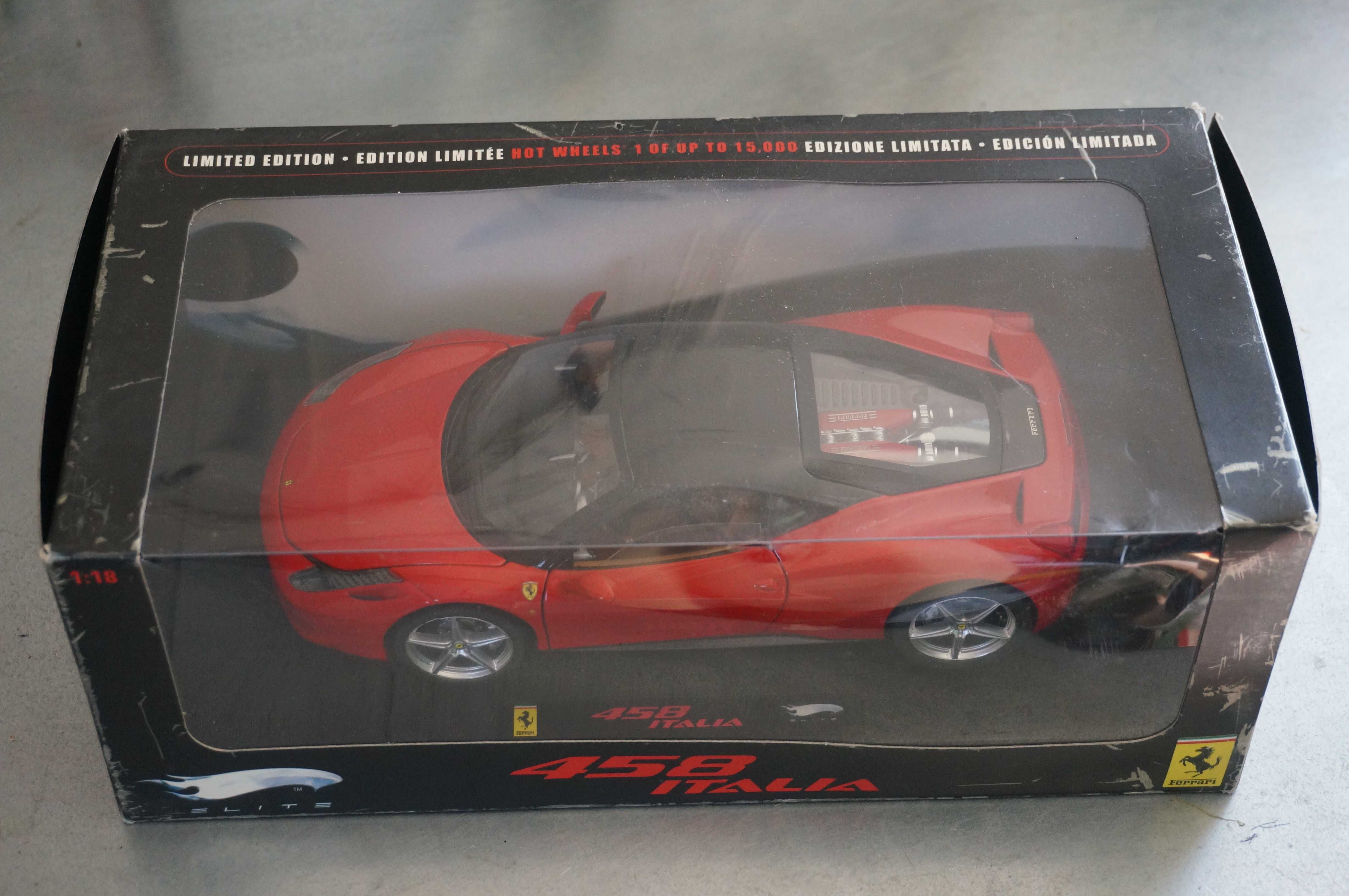 Ferrari 458 Italia Hot Wheels Elite 1:18