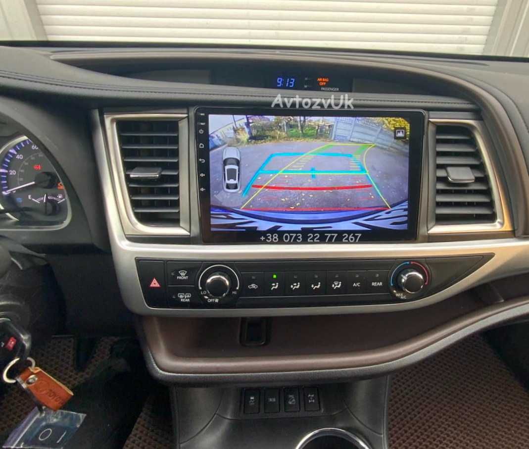 Магнитола HIGHLANDER Toyota GPS USB Хейлендер 2 дин CarPlay Андроид 14