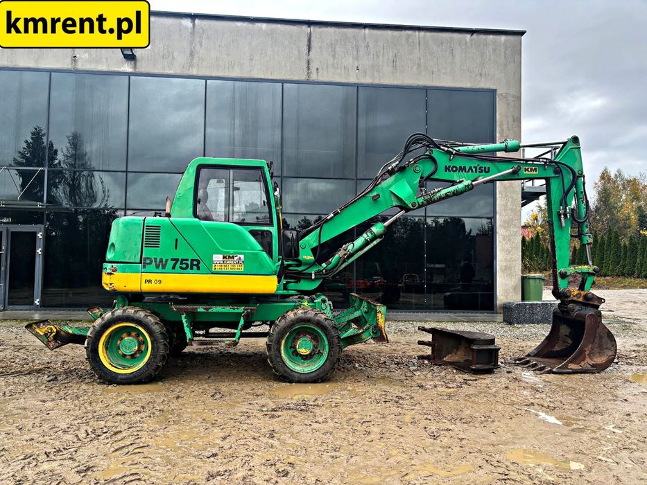 Komatsu PW 75 R KOPARKA KOŁOWA 2000r. | Komatsu pw 98  liebherr 308 309 310 wacker 9503 terex 70 Yanmar 95