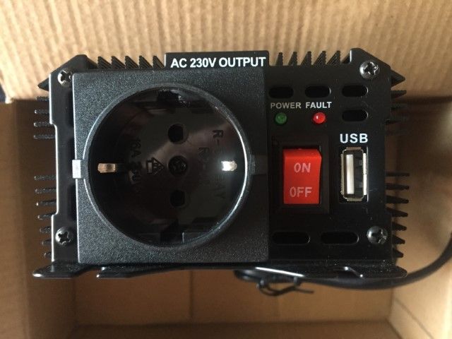 Carregador Auto inverter DC 12V to AC 220-240V