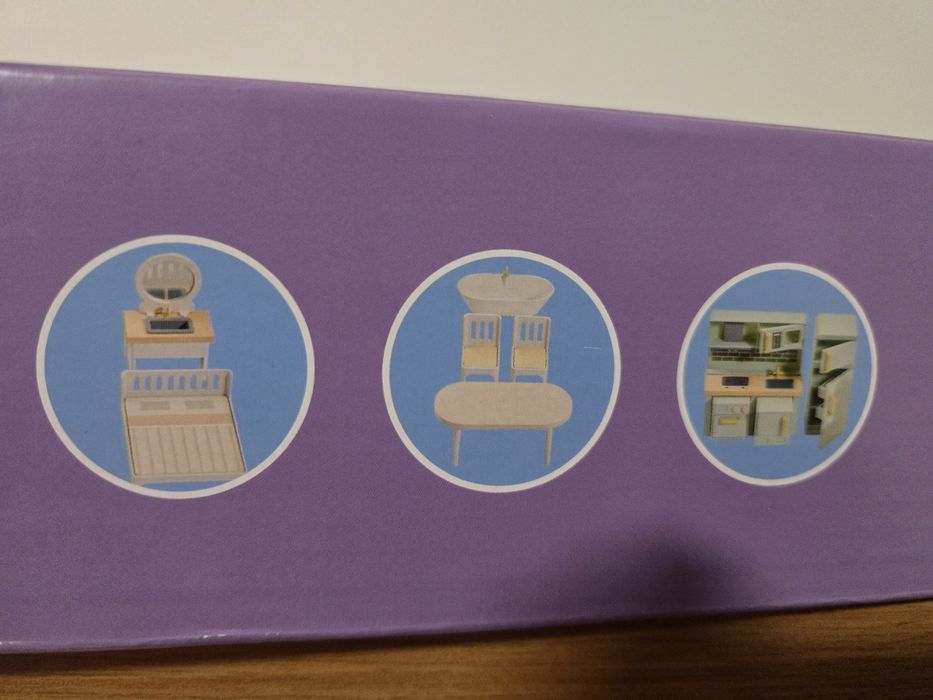 Nowy drewniany Domek dla lalek dla dzieci do zabawy