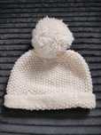 Ręcznie robiona czapeczka oraz szalik 48cm