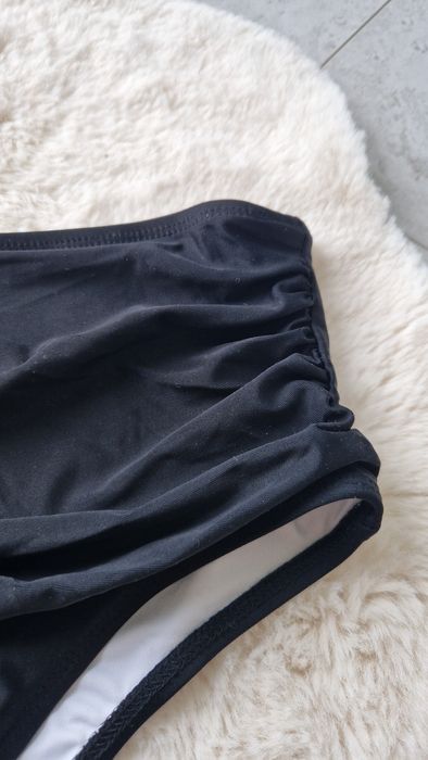 Czarne Majtki Kąpielowe ABINGOO - Wysoki Stan - Rozmiar L