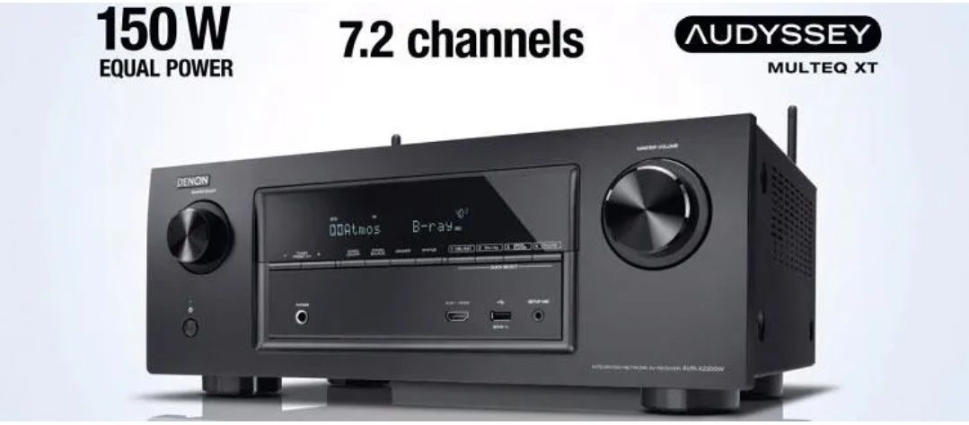 Denon AVR-X2200W 7.2 Amplituner sieciowy 125W 7 kan Dolby Atmos iDTS:X