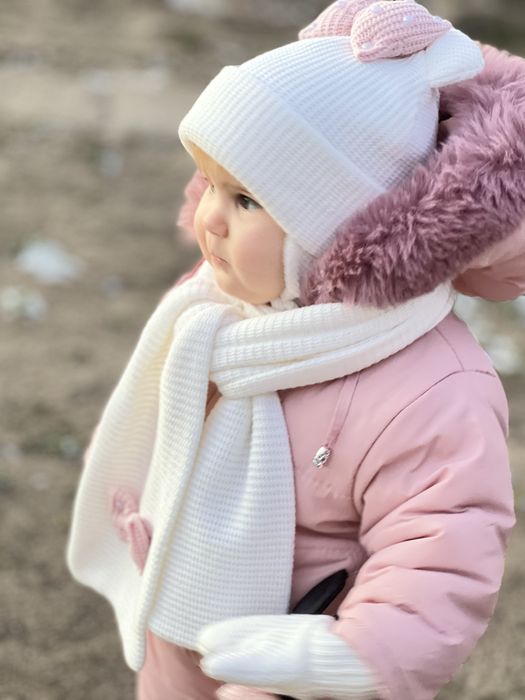 Комбінезон зимовий рожевий 74-80р