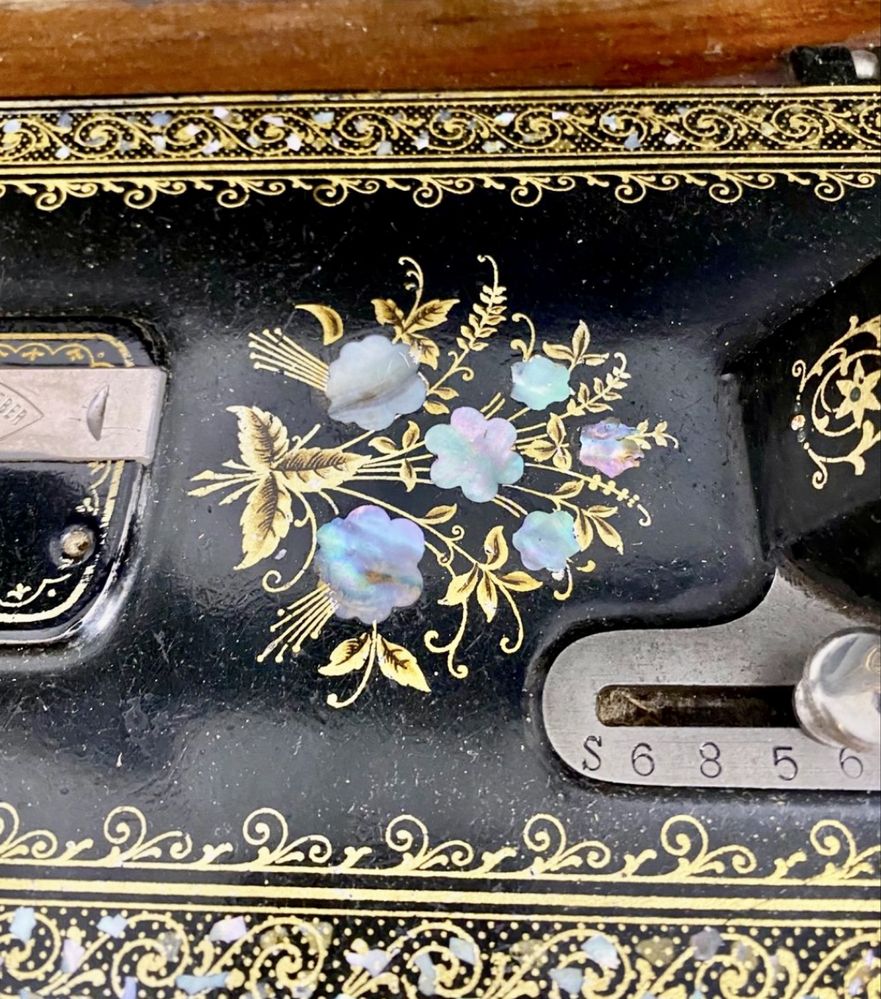 Antiga maquina de costura