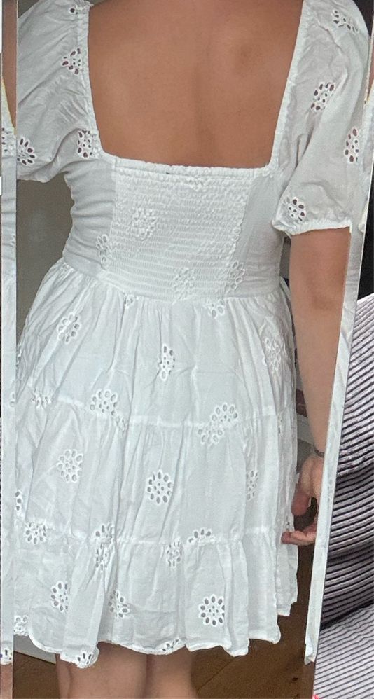 Biała azurowa sukienka Primark 42 L/XL