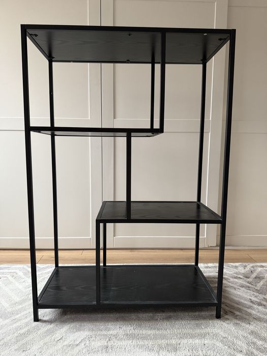 Regał loftowy czarny