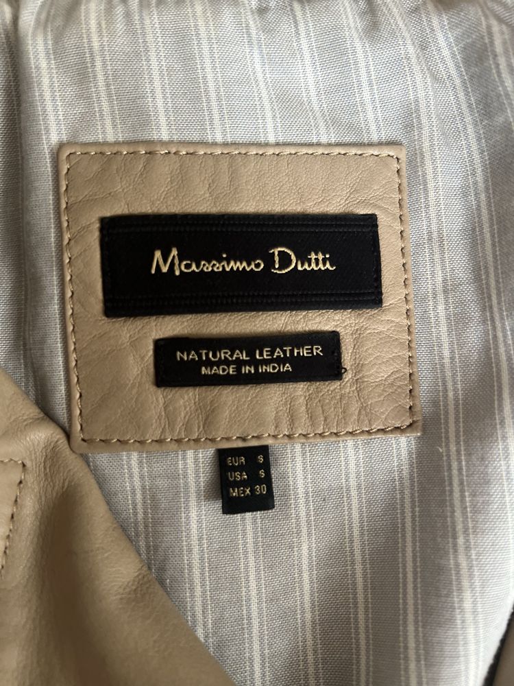 кожаная куртка Massimo Dutti