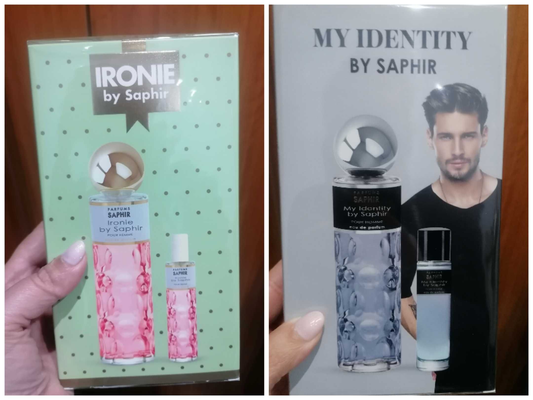 Perfumes novos Saphir caixa 200ml + 30ml Ironie e My Identity