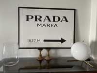 Quadro da Prada preto e branco