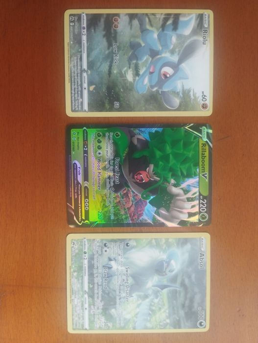 Riolu, Absol and Rillaboom (V)