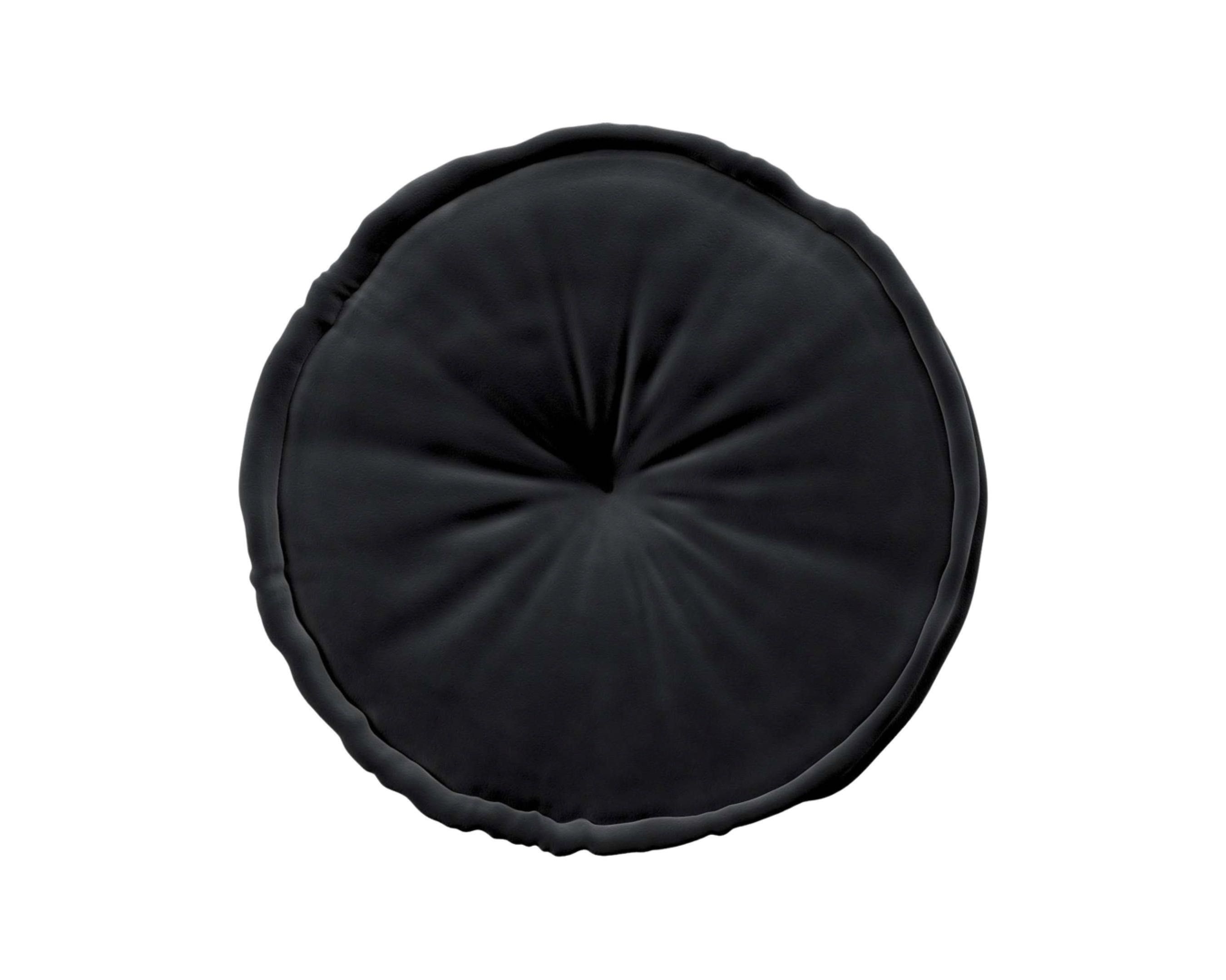 Подушка круглая футон на стул кресло 50x5см Велюр, 14 размера 36 цвета