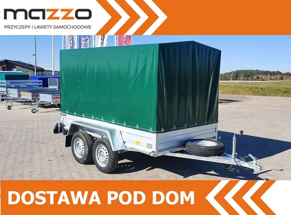 Rydwan Dostawa przyczepa spawana 265x145x150cm stelaż i plandeka DMC750kg MOCNA I SOLIDNA  Dostawa przyczepa 265x145x150cm stelaż i plandeka DMC750kg MOCNA I SOL