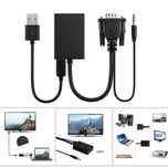 Vga para hdmi. Conversor 1080p