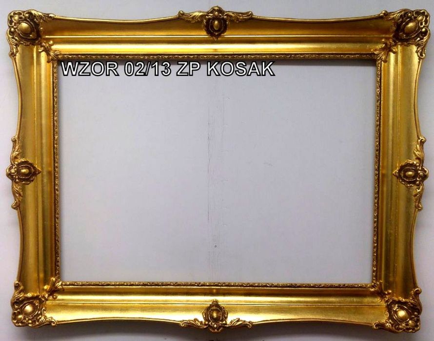Ramy stylowe złote na obraz lub lustro 70x50 cm
