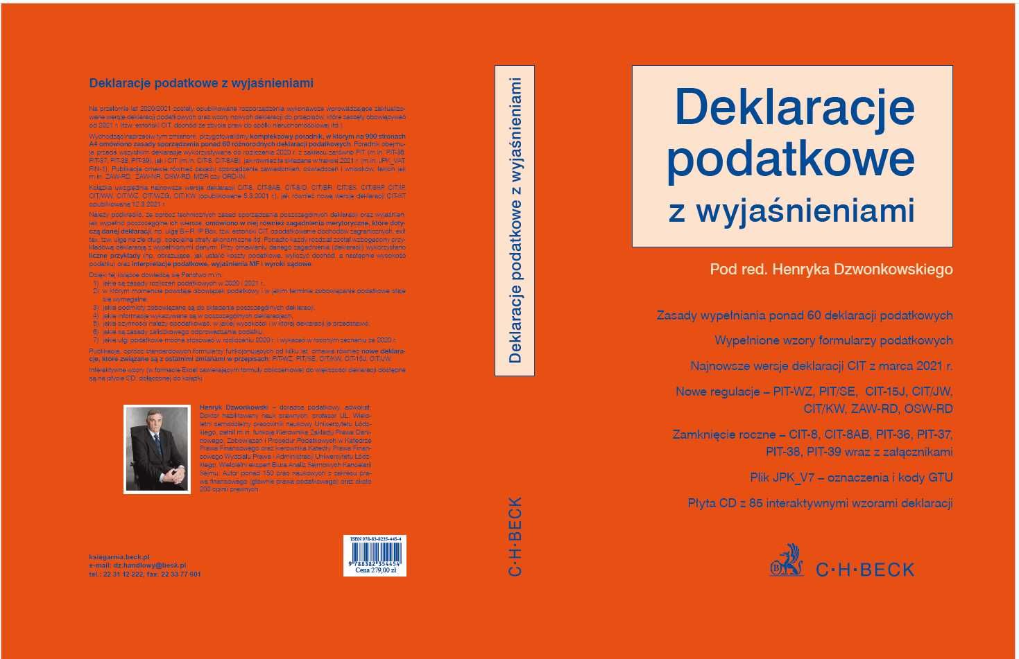 Deklaracje podatkowe z wyjaśnieniami + płyta CD; red. H. Dzwonkowski