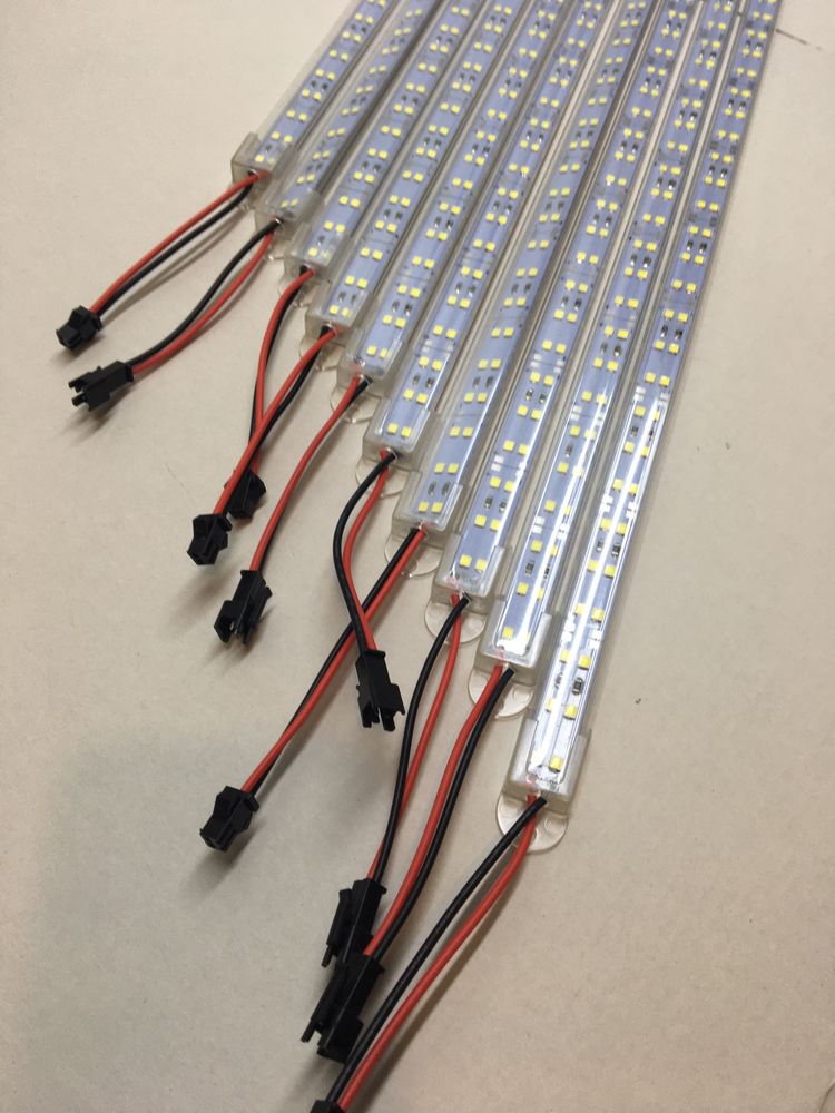 10 sztuk Listwa LED 72 smd 0,5 m  12 V z profilem