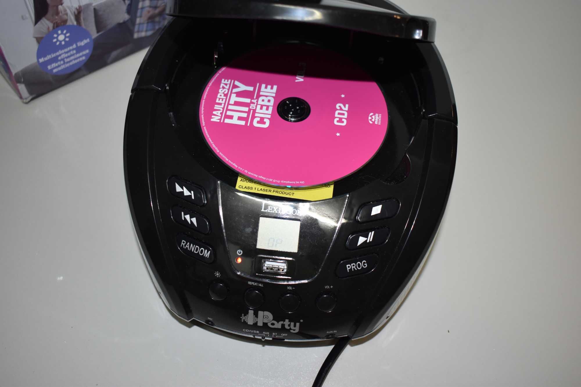 LEXIBOOK Odtwarzacz CD z Bluetooth IParty i USB Gwarancja 12 m-cy