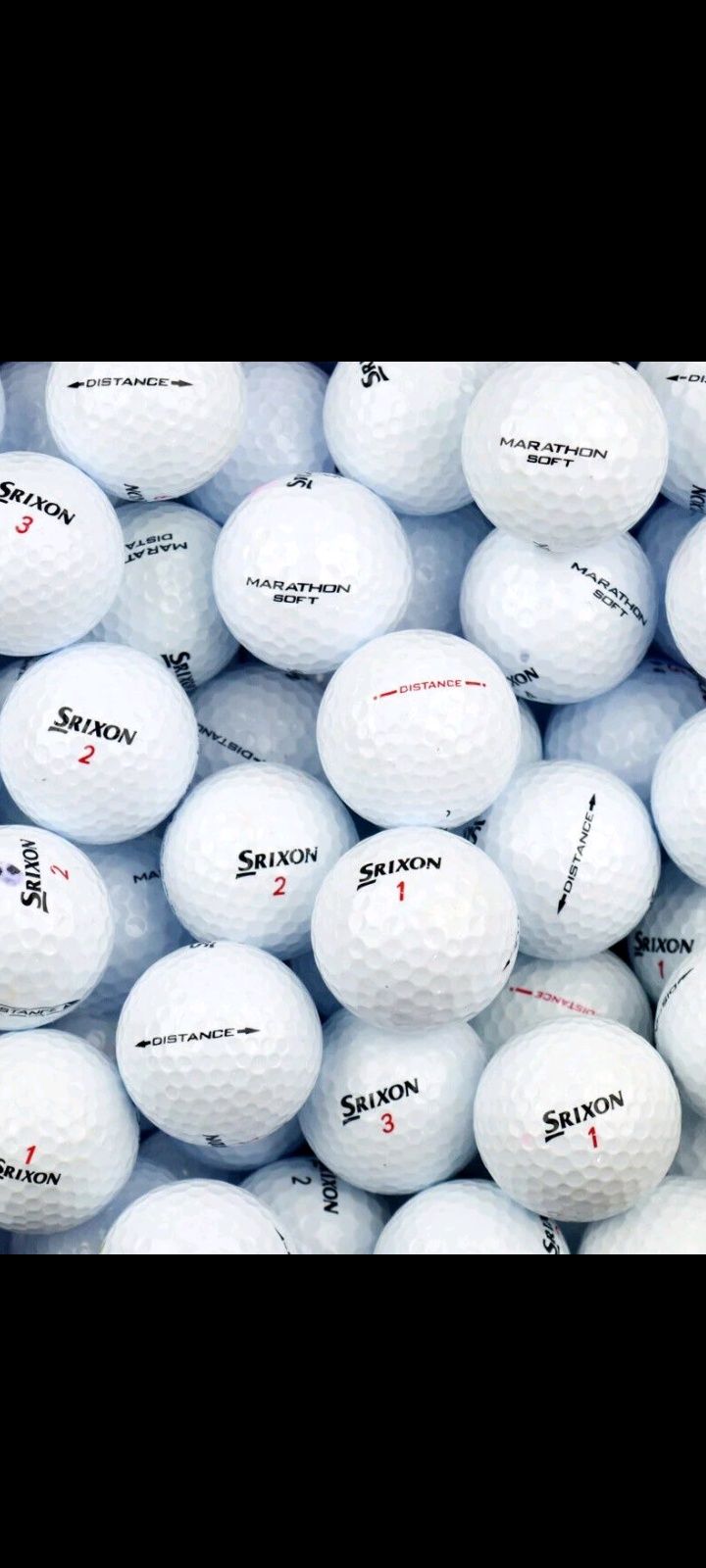Bolas de golfe como novas