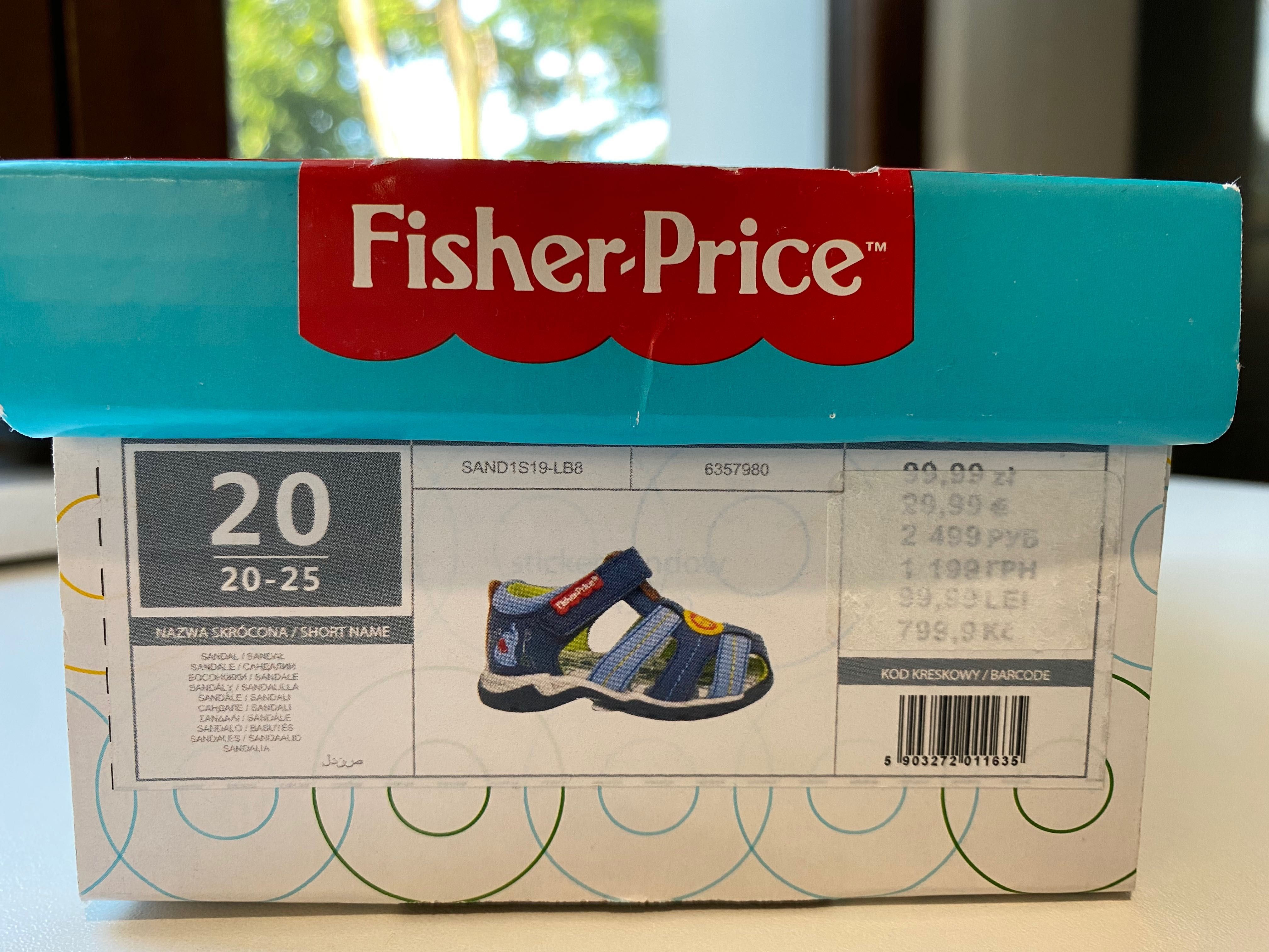 Sandały dziecięce, rozmiar 20, Fisher Price