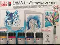 Kit de tinta de aguarela, papel e pincel com reservatório de água Novo