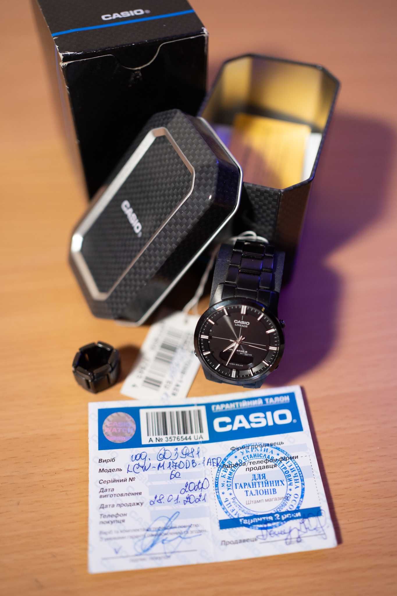 Casio Lineage LCW-M170DB-1AERc | Solar, Multiband 6, Sapphire