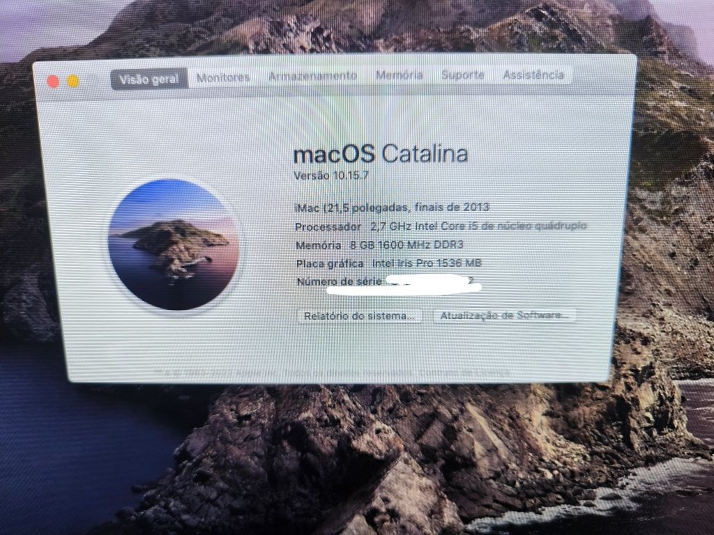 iMac 21.5 MacOS Catalina