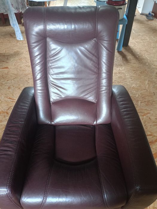Skórzana sofa i fotel ,stan idealny