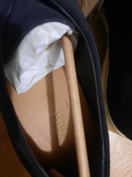 Туфлі замшеві zara 43