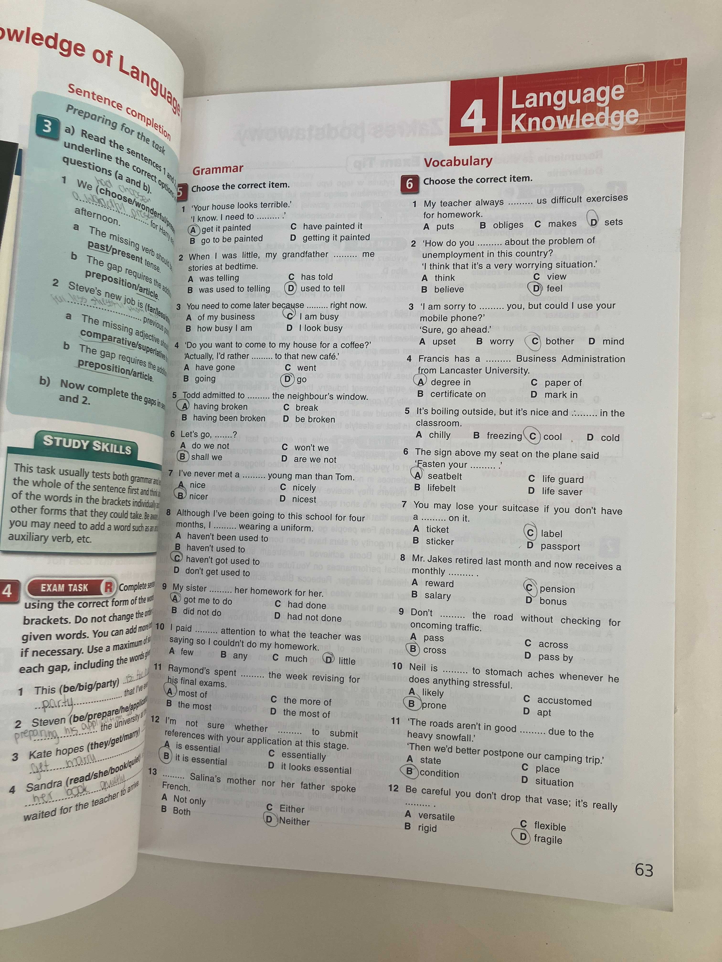 On Screen B2+ Workbook & Grammar Book