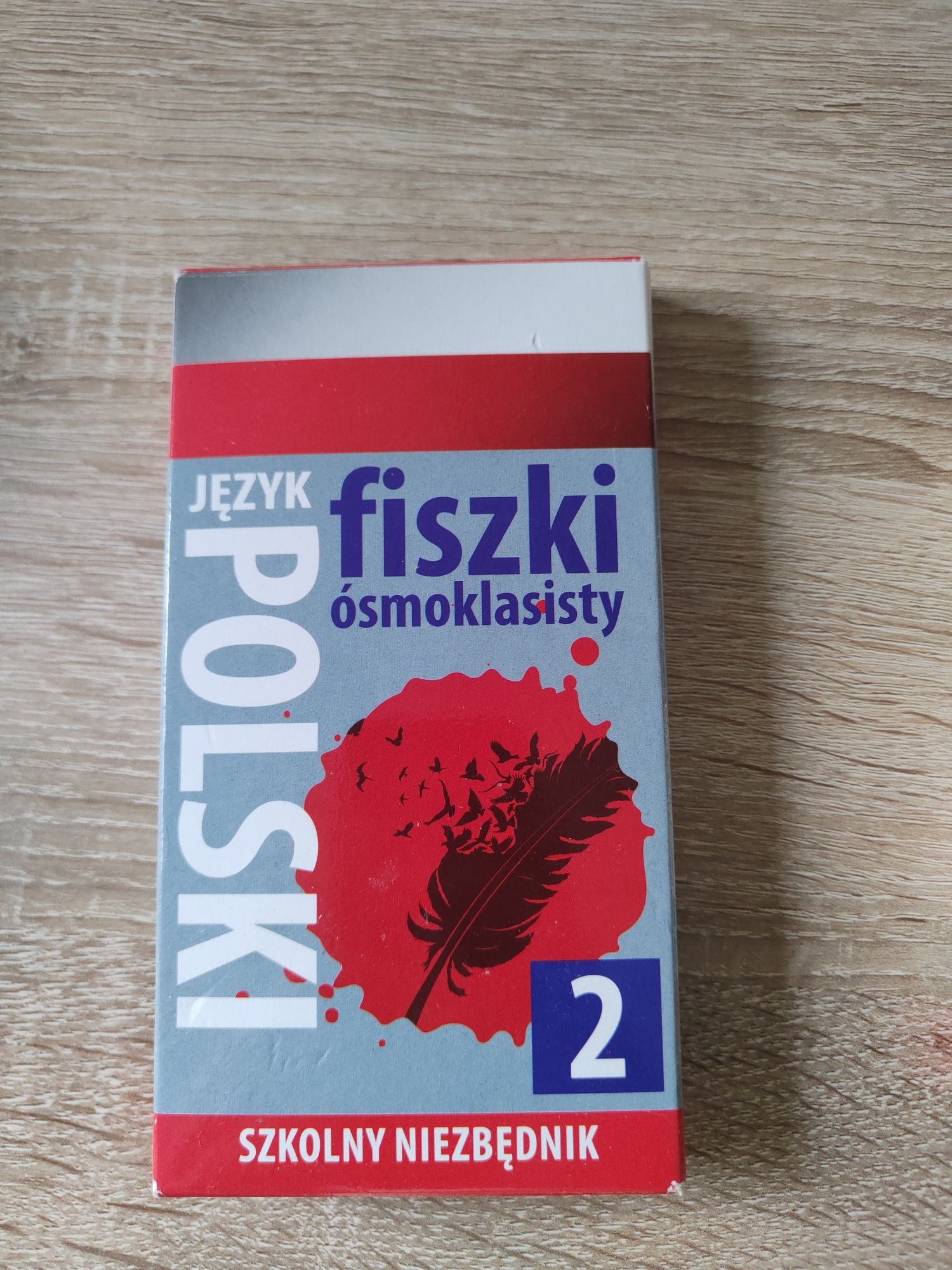 NOWE Fiszki ósmoklasisty Język Polski szkolny niezbędnik egzamin