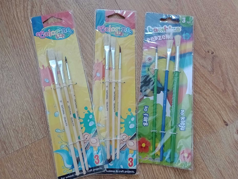 Pędzelki do malowania farbami