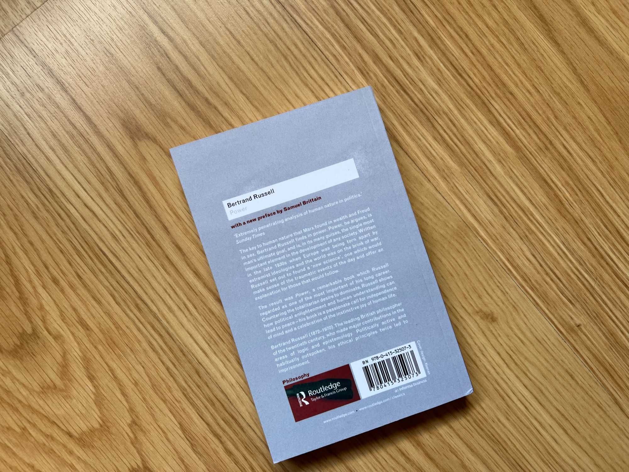 Power: A New Social Analysis (Routledge Classics), de Bertrand Russell