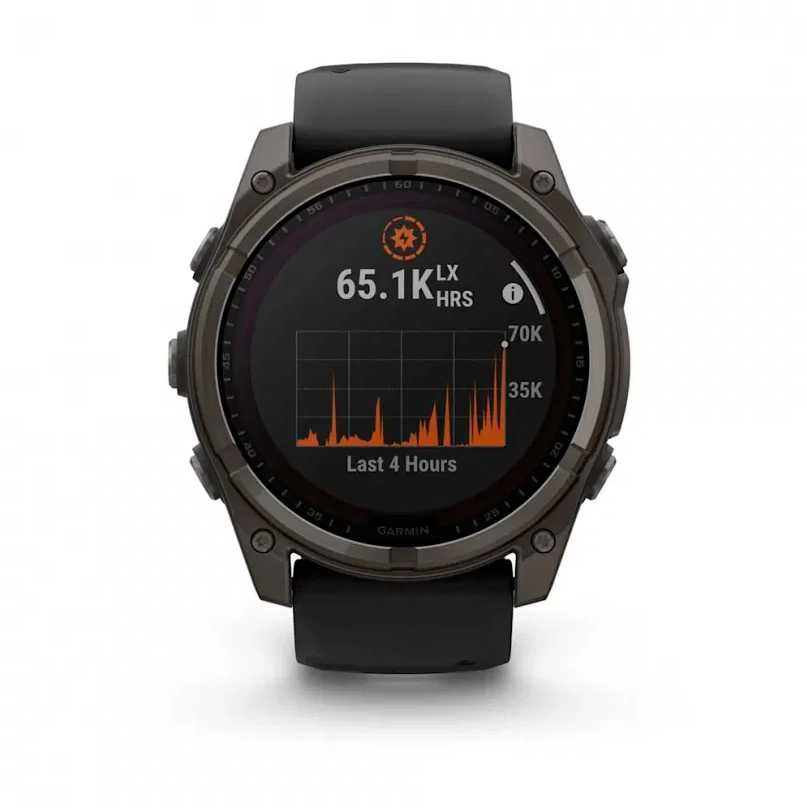 Годинник Garmin Fenix 8 51 mm Solar Sapphire Carbon Gray DLC  Titanium
