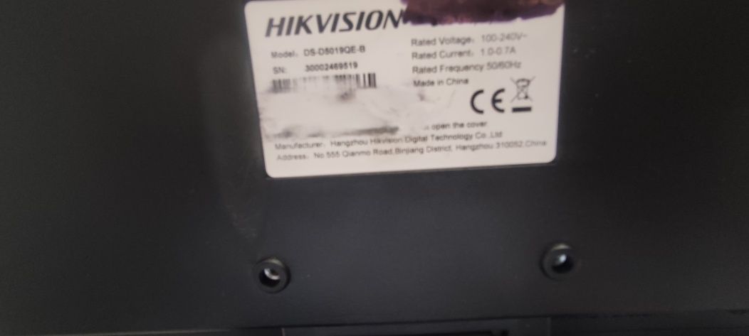 Monitor Hikvision DS-D5019QE-B 18,5 cala