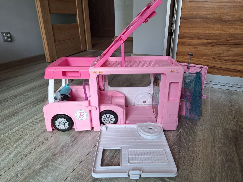 Kamper różowy barbie