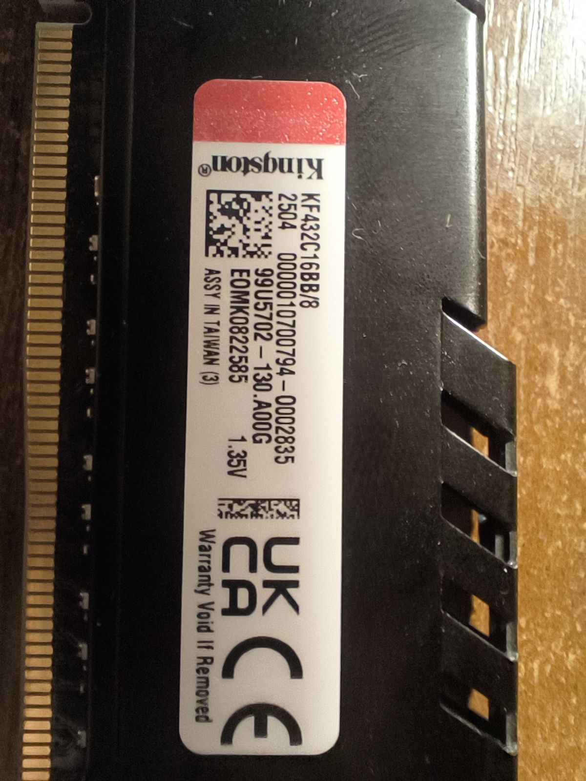Оперативна пам'ять Kingston Fury DDR4-3200 8x2 GB