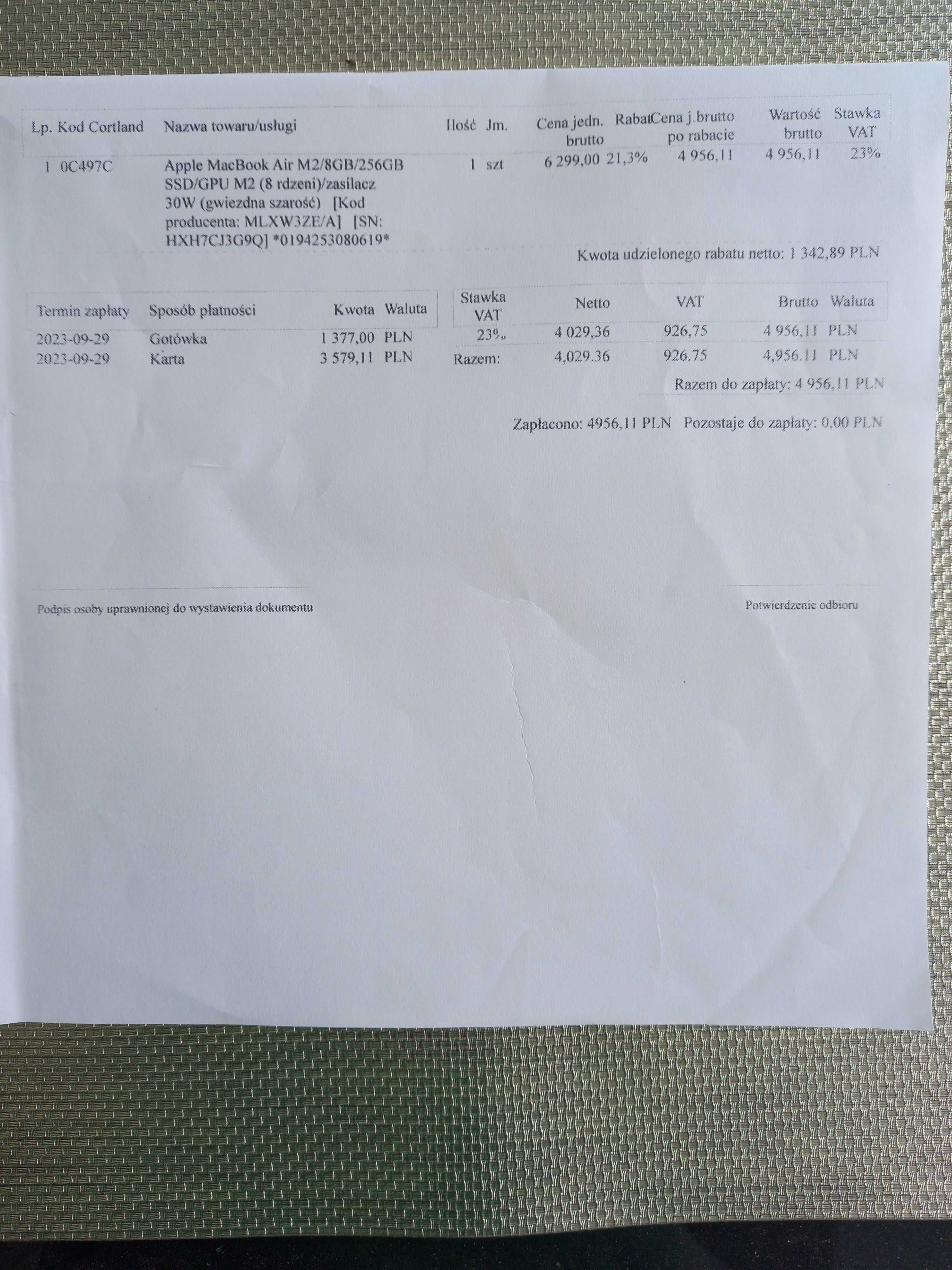 IPhone  15  256 GB + zasilacz na gwarancji