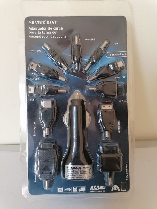 Carregador de isqueiro com adaptadores SILVERCREST