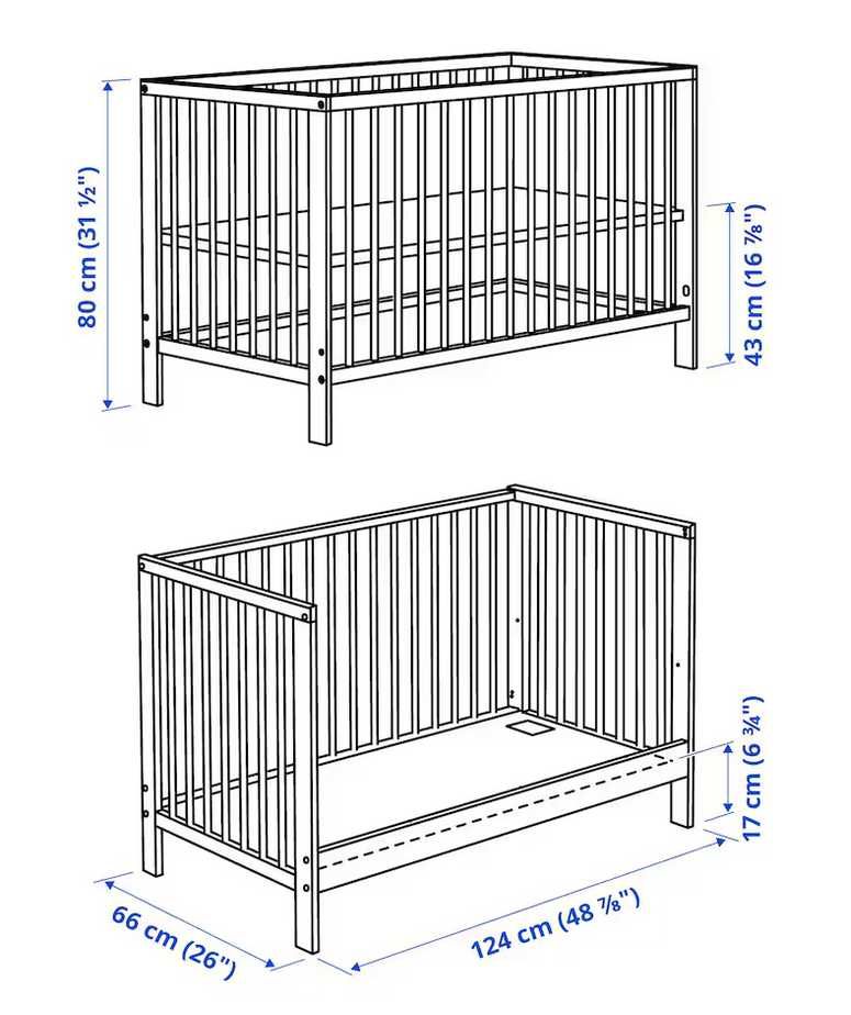 Ikea - Berço GULLIVER + Colchão JÄTTETRÖTT + Tabua lateral
