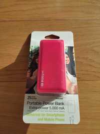 Power Bank 5000 mA vermelha