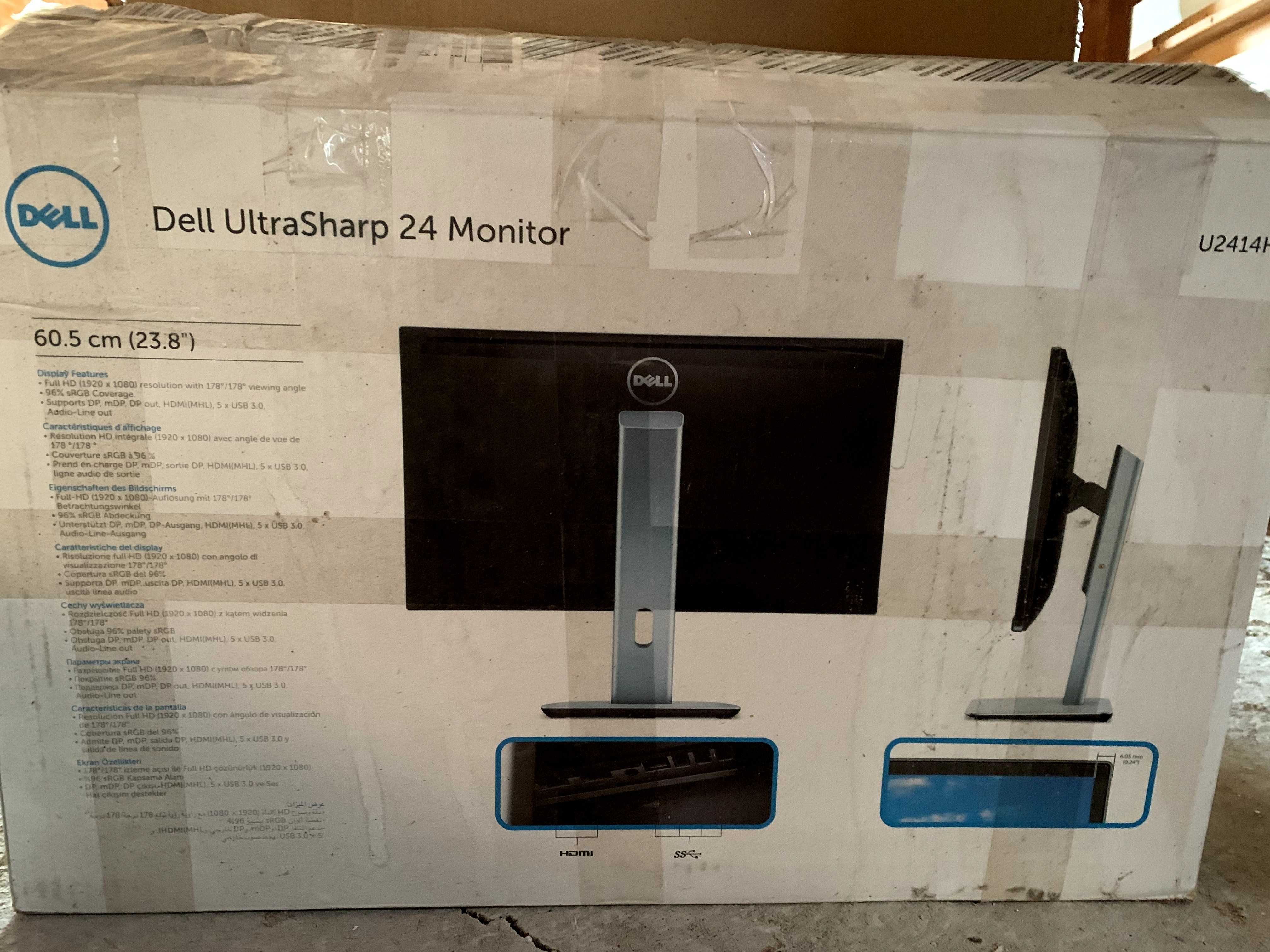 Монітор 24" DELL UltraSharp U2414Hb Full HD IPS Ідеальний стан