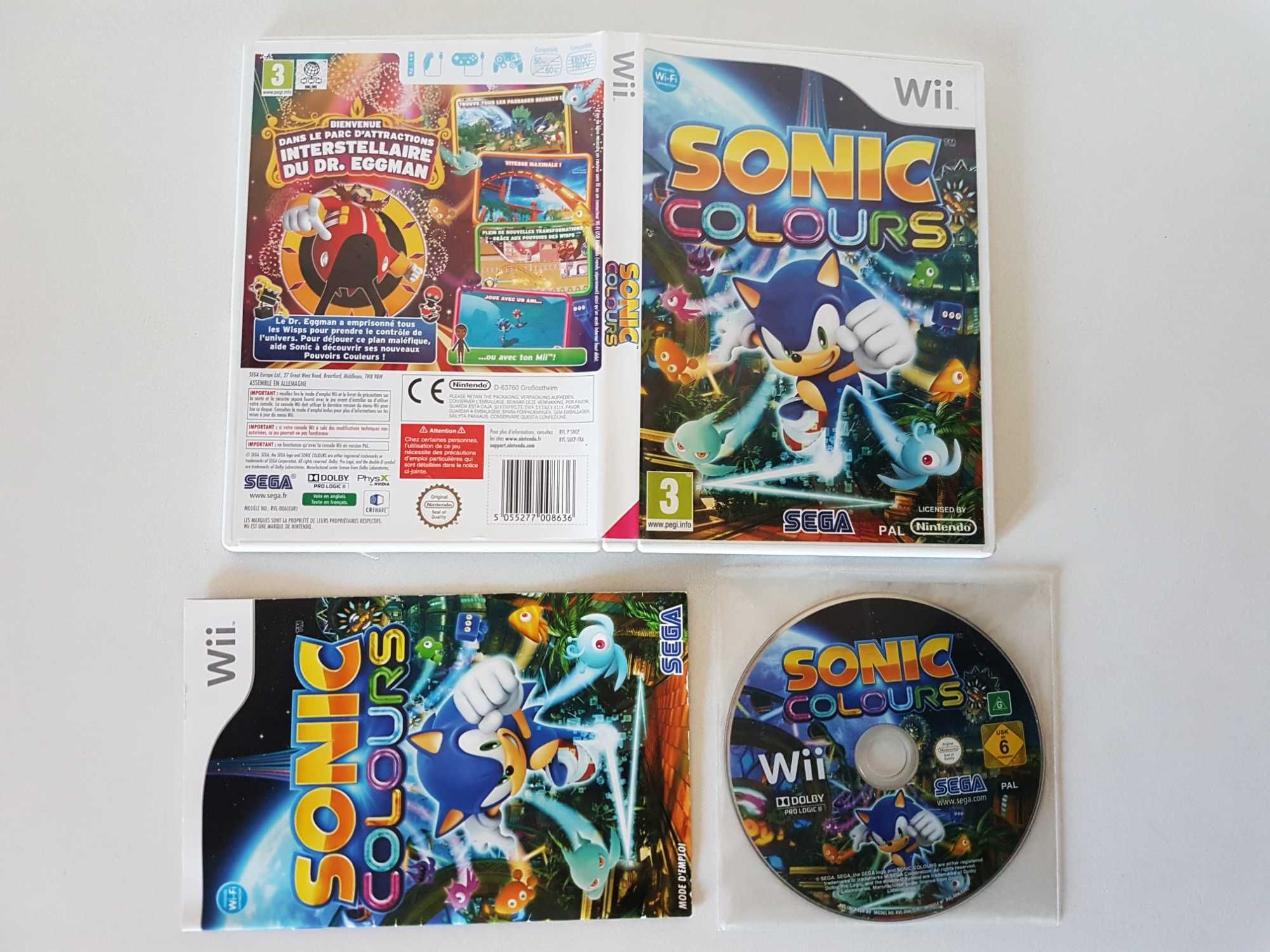 Sonic Colours | Sega | Nintendo Wii/Wii U *Completo*